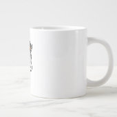 Adaptives ZebraLeon - Illustration mit Text Jumbo-Tasse (Rechts)