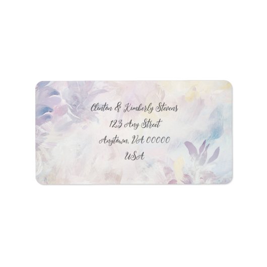 Adara Elegante individuell anpassbare Rücksendeadr Adressaufkleber (Vorne)