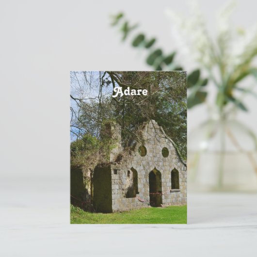 Adare Ruins Postkarte (Stehend Vorderseite)