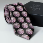 Add 1 Floating Head Photo Half Drop Pattern black Krawatte<br><div class="desc">A png file with your head cropped works best.
A floating head makes this a fun and festive design to wear this holiday season. If you have the skills,  you can replace this photo with your photo.</div>