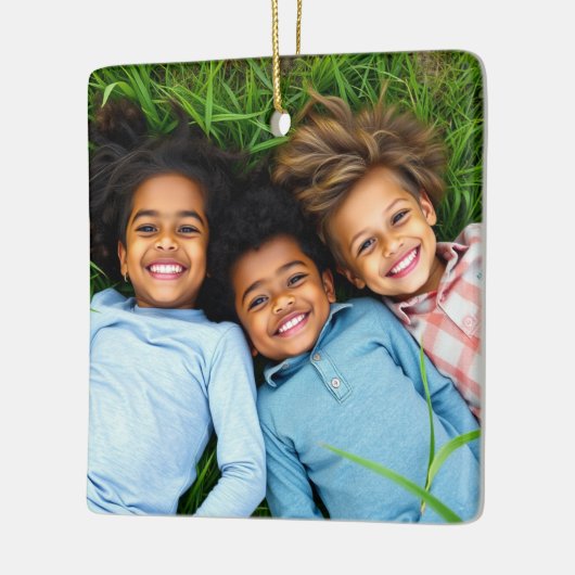 Add a Family Photo to this Personalized Christmas Keramikornament (Links)