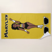 Add A Name  Beach Towel YBW Strandtuch (Vorderseite)