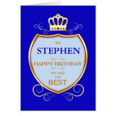 Add a Name Birthday with Shield (Vorne)