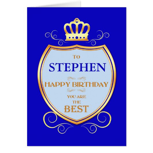 Add a Name Birthday with Shield (Vorne)