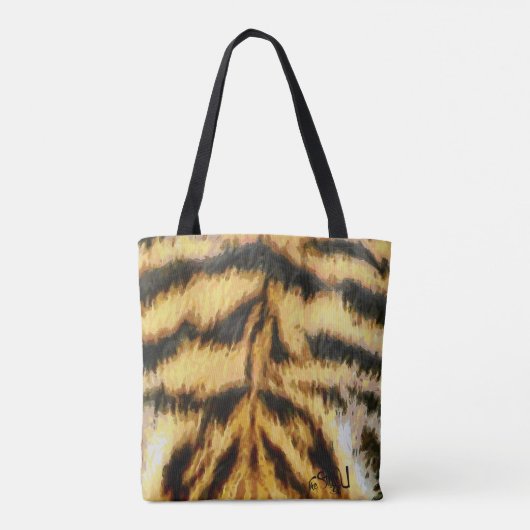 Add a Name Maroon Tiger Style #2 Tasche (Rückseite)