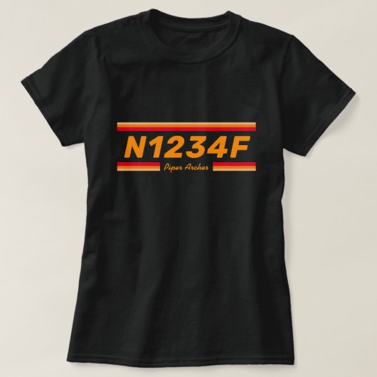 Add an Aircraft Number T-Shirt (Design vorne)