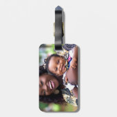 Add Baby Photo Customize Personalize Gepäckanhänger (Rückseite vertikal)