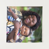 Add Baby Photo Customize Personalize Wandteppich (Vorderseite (Horizontal))