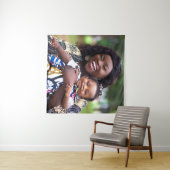 Add Baby Photo Customize Personalize Wandteppich (Beispiel (Horizontal))