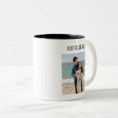 ADD Bild, Logo oder Text, Foto Geschenke Geburtsta Zweifarbige Tasse (VorderseiteRechts)