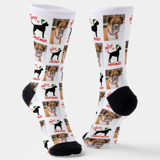 Add Boxer Fun Christmas Dog Socken (Gewinkelt)