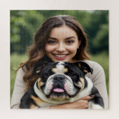Add Bulldog Photo Personalize Customize Puzzle (Vertikal)