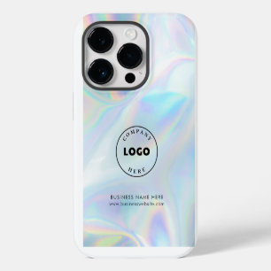Add Business Logo Holographic Custom Corporate iPhone 14 Pro Hülle