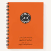 Add Business Logo Office deckt moderne Mitarbeiter Notizblock (Vorderseite)