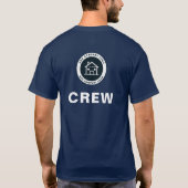 Add Business Logo Real Anwesen Agent Mitarbeiter T-Shirt (Rückseite)