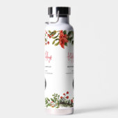 Add Business Logo und Anschrift Weihnachtsfeiertag Trinkflasche (Rechts)