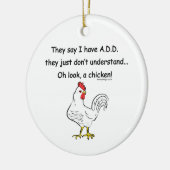 ADD Chicken Spaß Keramikornament (Links)