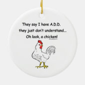 ADD Chicken Spaß Keramikornament (Hinten)