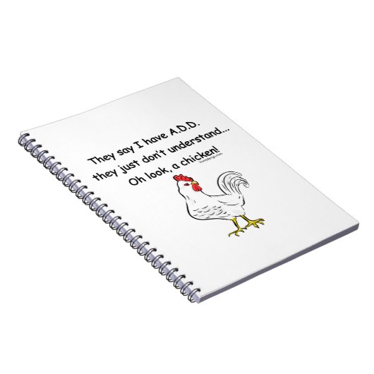 ADD Chicken Spaß Notizblock (Rechte Seite)