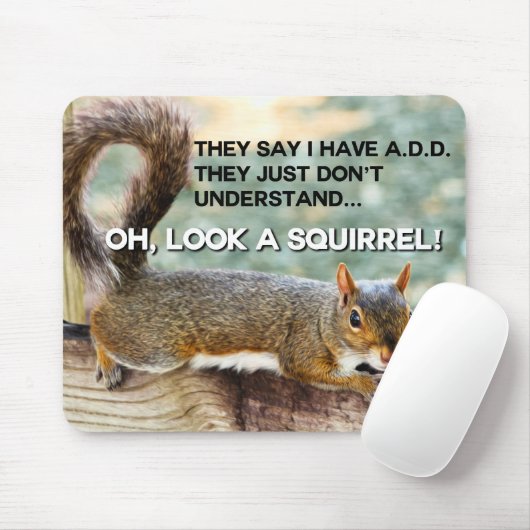ADD Eichhörnchen-Foto Mousepad (Mit Mouse)