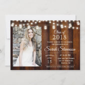 ADD FOTO - Abschluss Mason Jar Lights Einladung (Vorderseite)