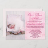 ADD FOTO - Fairytale Castle Birthday Einladung (Vorne/Hinten)