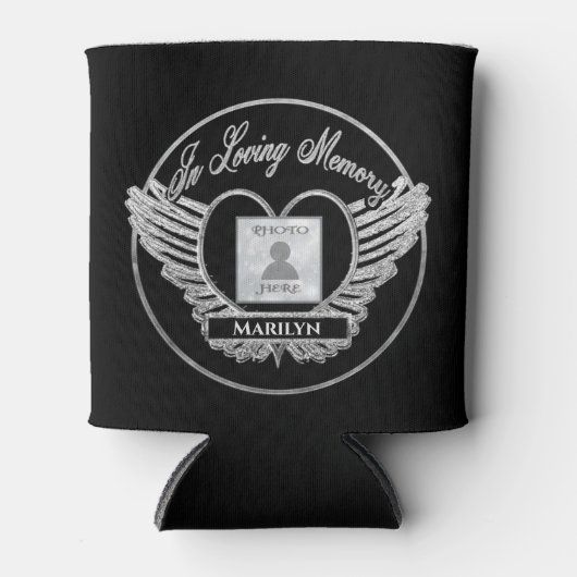 Add Foto Heart Memorial Dosenkühler (Vorderseite)