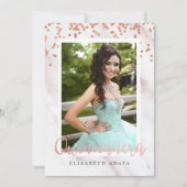 ADD FOTO - Modern Quinceanera Einladung (Vorderseite)
