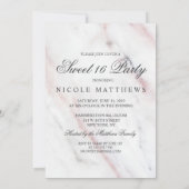 ADD FOTO - Modern Sweet 16 nvitation Einladung (Rückseite)