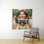 Add French Bulldog Photo Personalize Wandteppich (Beispiel)