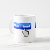 Add Friend Funny Mug Kaffeetasse (Vorderseite Links)