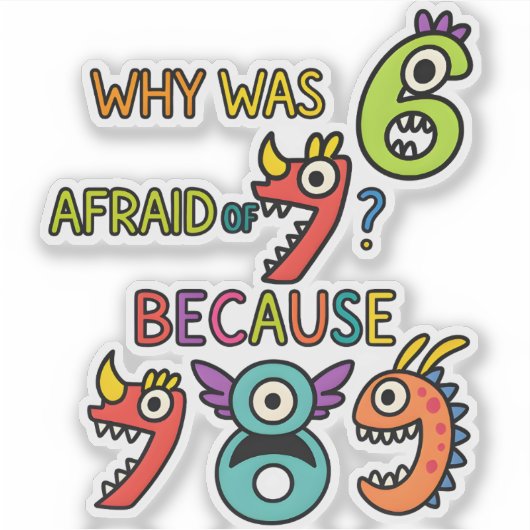Add fun to maths with this funny maths sticker fea (Vorderseite)