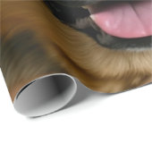 Add German Shepherd Photo Personalize Geschenkpapier (Rolleneckpunkt)