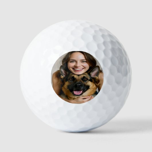 Add German Shepherd Photo Personalize Golfball (Vorderseite)