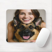 Add German Shepherd Photo Personalize Mousepad (Mit Mouse)