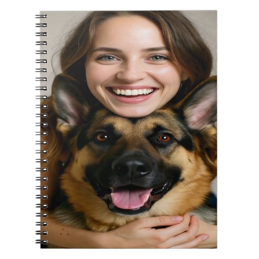Add German Shepherd Photo Personalize Notizblock (Vorderseite)