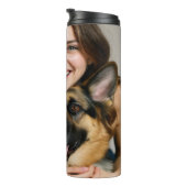 Add German Shepherd Photo Personalize Thermosbecher (Nach rechts gedreht)