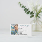 Add image and information template business card visitenkarte (Stehend Vorderseite)