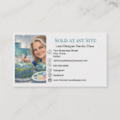 Add image and information template business card visitenkarte (Vorderseite)