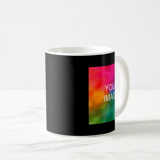 Add Image Photo Template Mens Double Sided Basic Kaffeetasse (VorderseiteRechts)