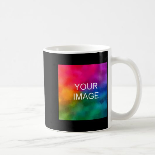 Add Image Photo Template Mens Double Sided Basic  Kaffeetasse (Rechts)