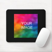 Add Image Photo Template Mens Double Sided Basic Mousepad (Mit Mouse)
