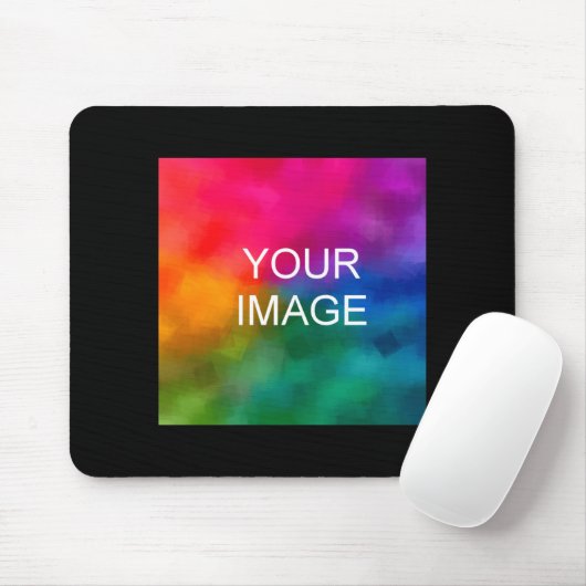 Add Image Photo Template Mens Double Sided Basic  Mousepad (Mit Mouse)