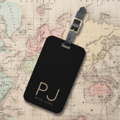 Add initial Monogram Personalized Simple  Gepäckanhänger