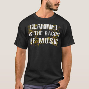 Add Jazz Flavor mit Klarinette ist das Bacon Musi T-Shirt
