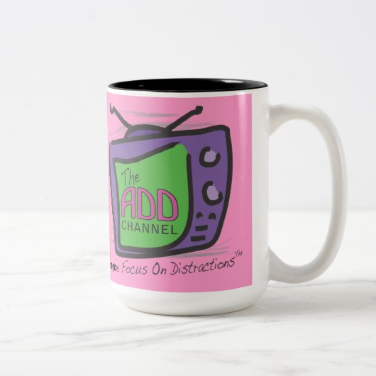 ADD-Kanal: Wir konzentrieren uns auf Ablenkungen Zweifarbige Tasse (Rechts)