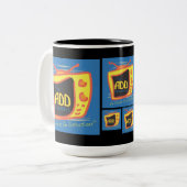 ADD-Kanal: Wir konzentrieren uns auf Ablenkungen Zweifarbige Tasse (Vorderseite Links)