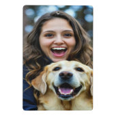 Add Labrador Retriever Photo Personalize Mini Klemmbrett (Rückseite)