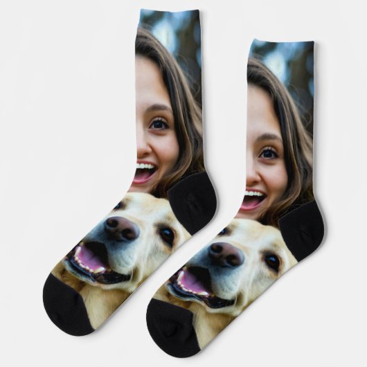 Add Labrador Retriever Photo Personalize Socken (Linkes Detail)