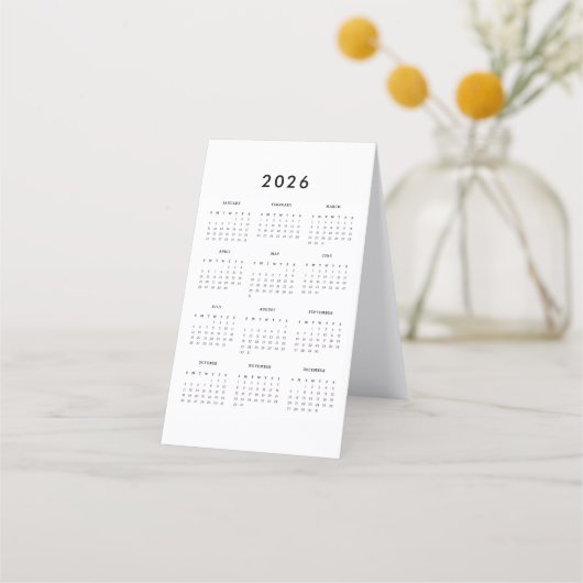 Add Logo Custom Text Christmas Tree 2026 Kalender Treuekarte (Rückseite)